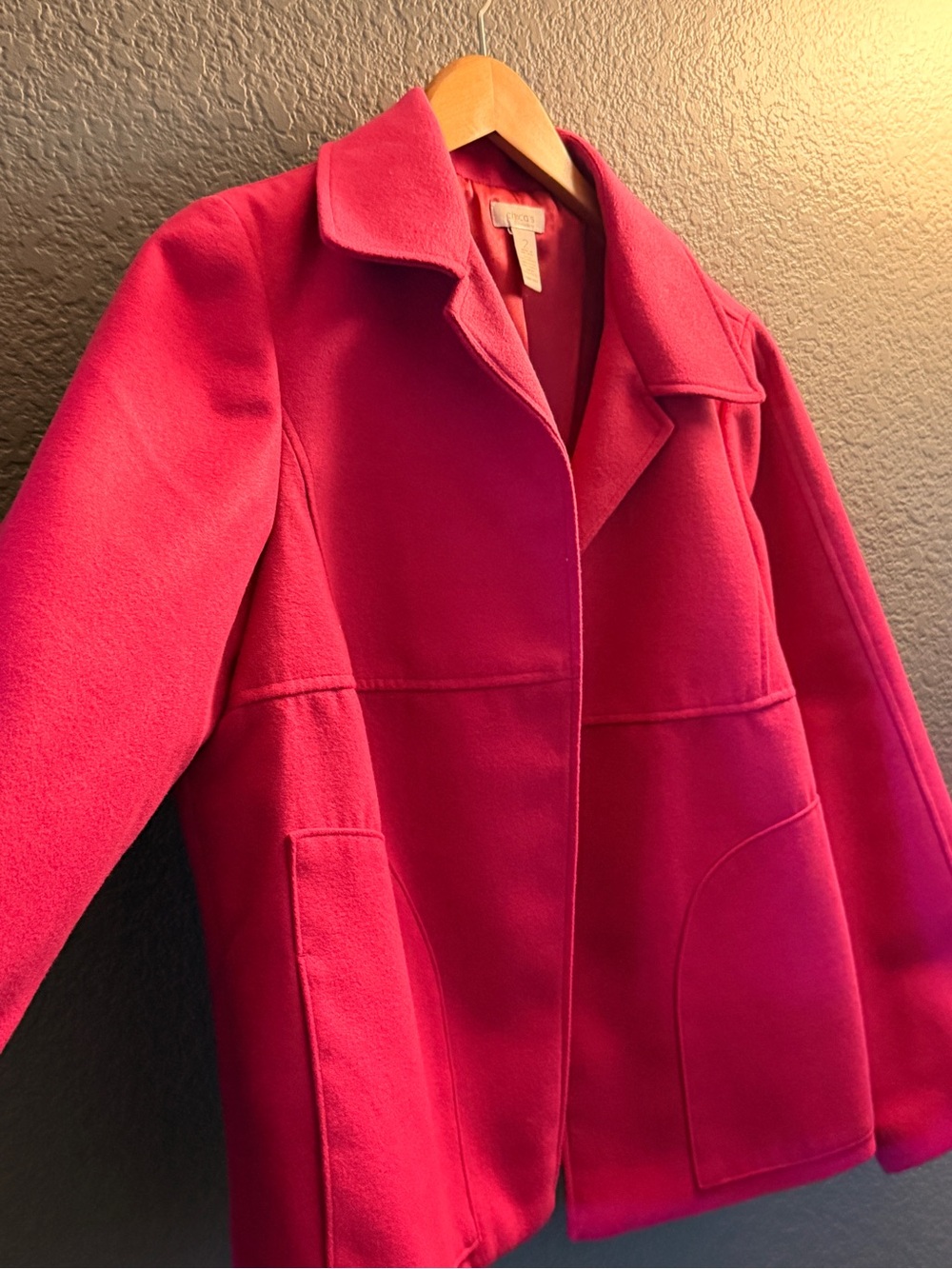 Chico's Bright Fuchsia Blazer Jacket